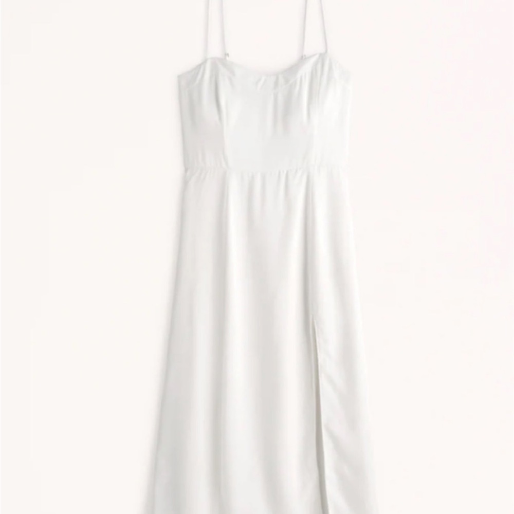 Abercrombie clean high-slit midi dress